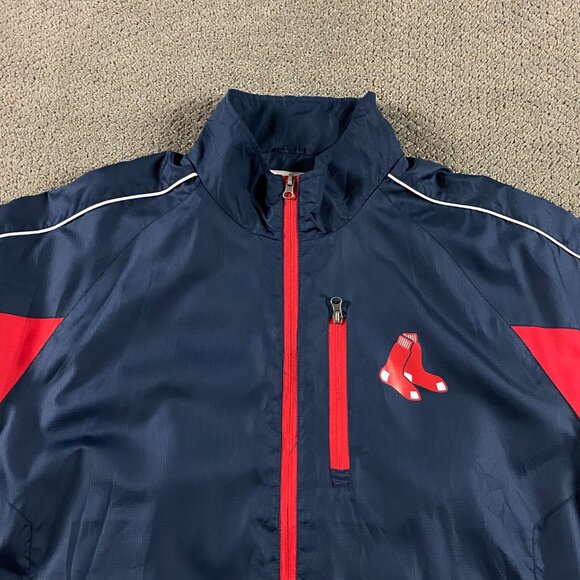 Boston Red Sox Windbreaker Jacket Men's XL Carl Banks GIII G-III Baseball MLB - Picture 2 of 8